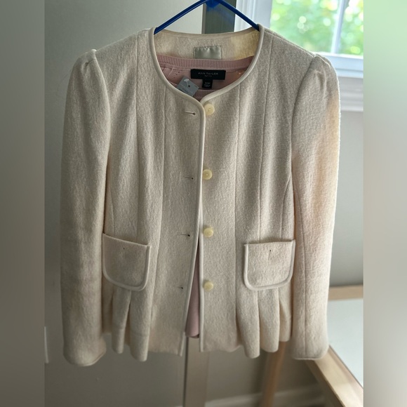 Anthropologie Elevenses Pleated Blazer Size 0 - Picture 1 of 7